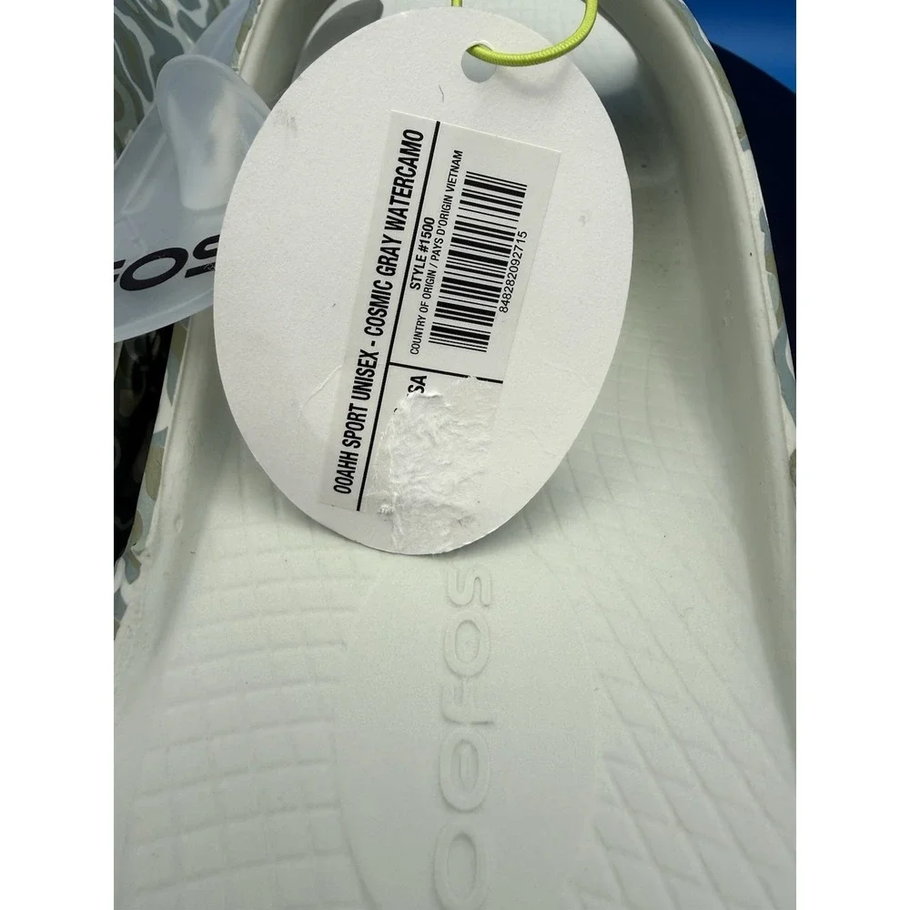 OOFOS OOahh Sport Slide Mens 9 Womens 11 Cosmic Water Camo Slip On Sandals NEW